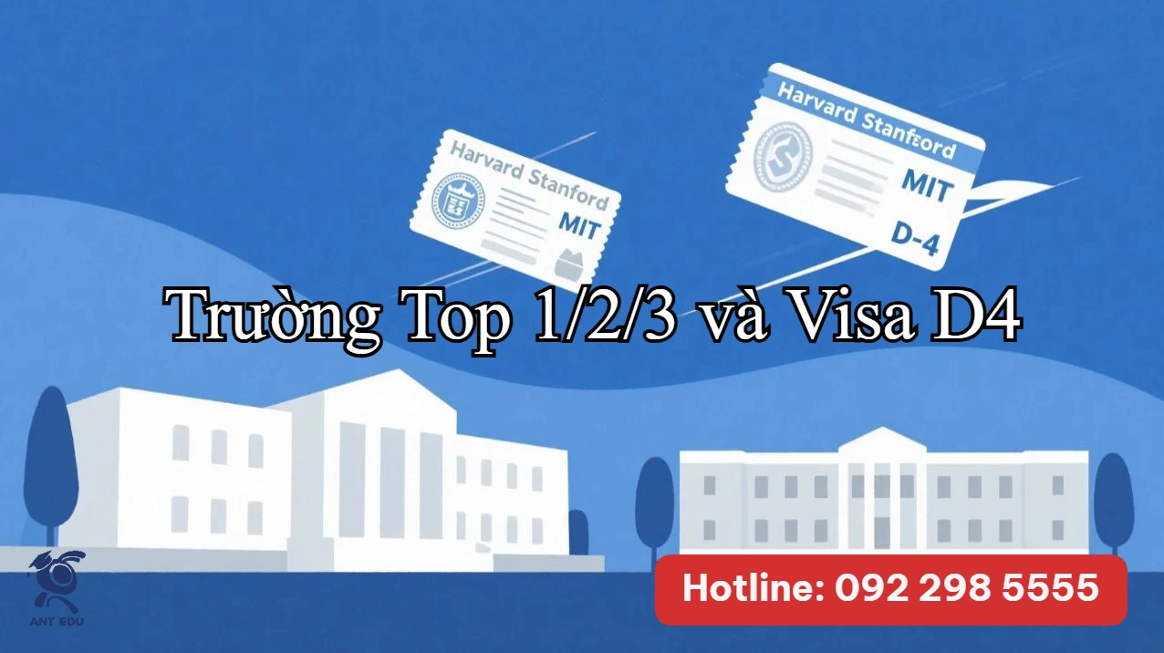 Trường Top 1/2/3 và Visa D4