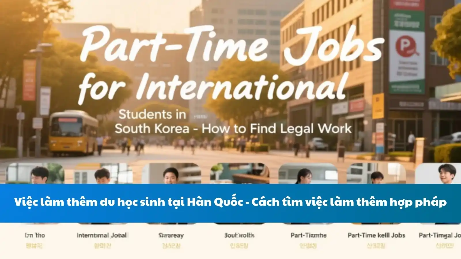 Việc làm thêm du học sinh tại Hàn Quốc - Cách tìm việc làm thêm hợp pháp