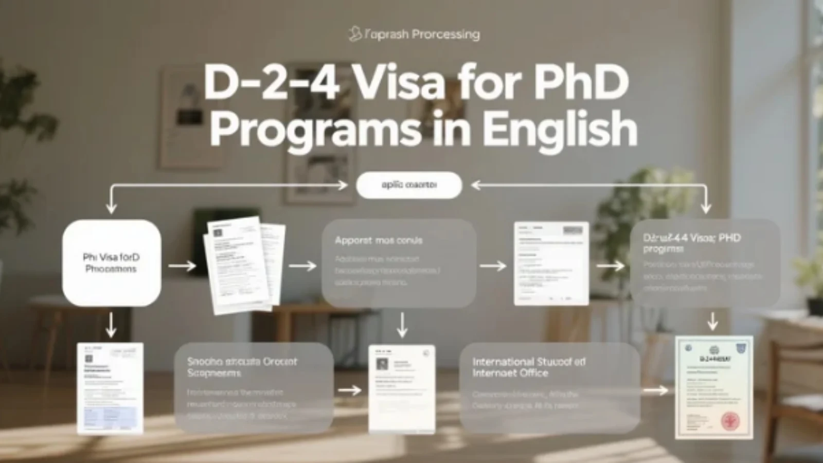 Visa D2-4 cho chương trình Tiến sĩ bằng tiếng Anh