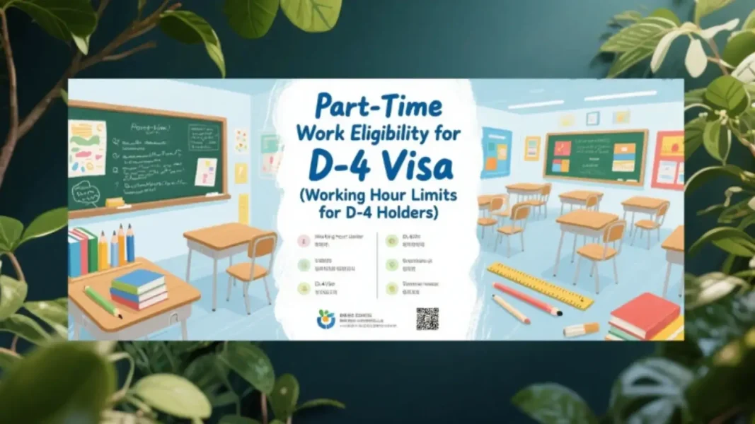 Visa D4 được làm thêm không (Giới hạn giờ làm thêm của D4)