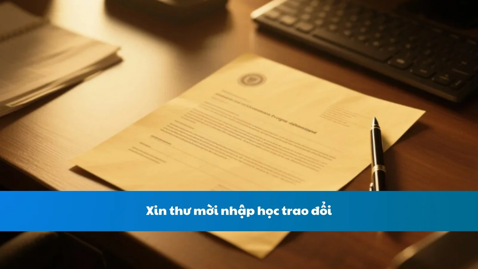 Xin thư mời nhập học trao đổi