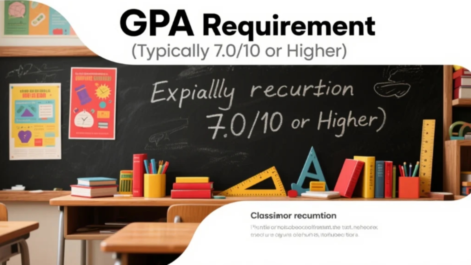 Yêu cầu về GPA (Thường là $7.0/10$ trở lên)