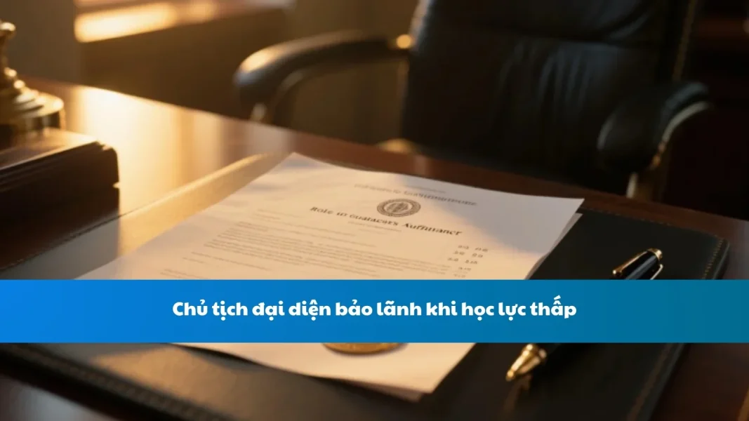 Chủ tịch đại diện bảo lãnh khi học lực thấp
