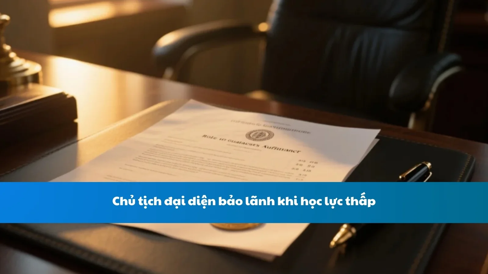 Chủ tịch đại diện bảo lãnh khi học lực thấp