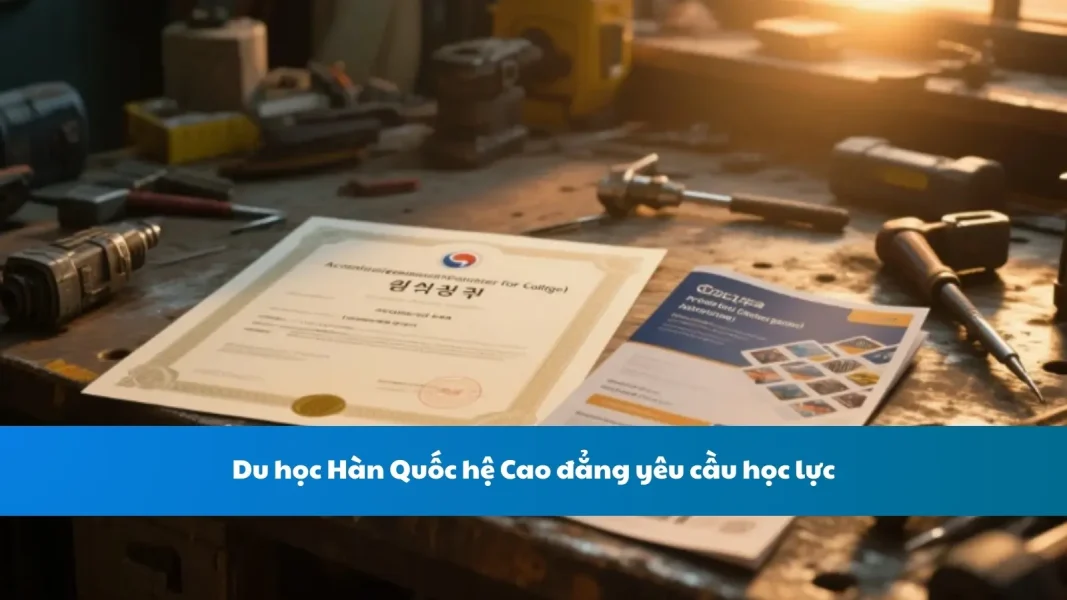 Du học Hàn Quốc hệ Cao đẳng yêu cầu học lực