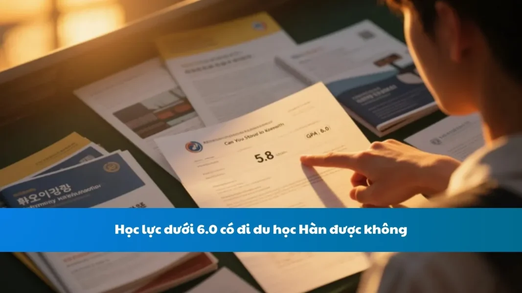 Học lực dưới 6.0 có đi du học Hàn được không