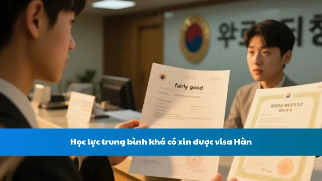 Học lực trung bình khá có xin được visa Hàn