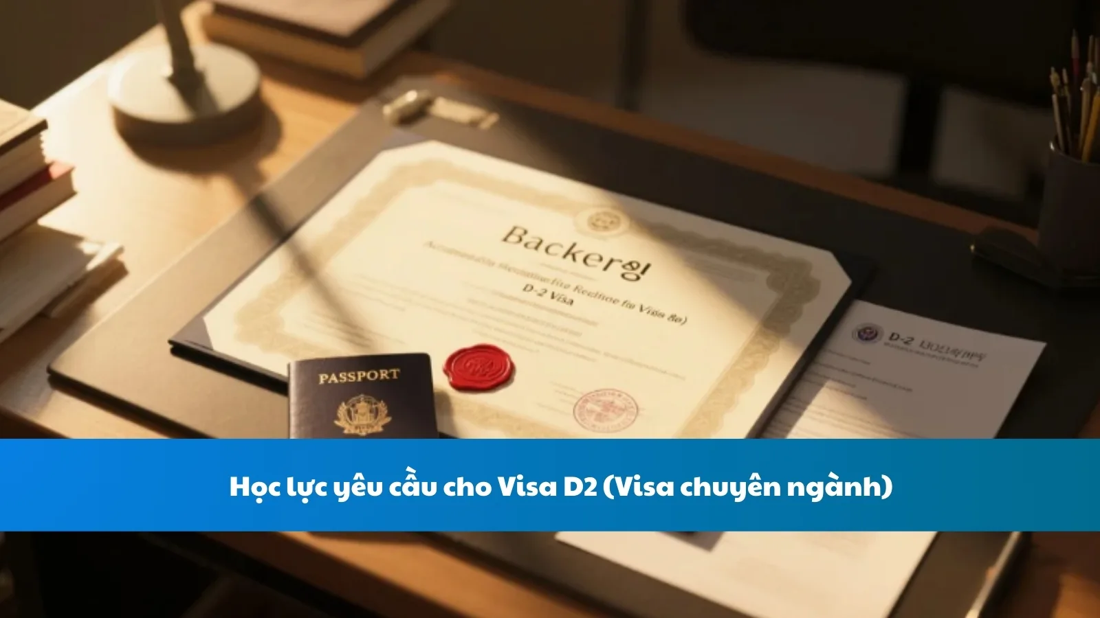 Học lực yêu cầu cho Visa D2 (Visa chuyên ngành)