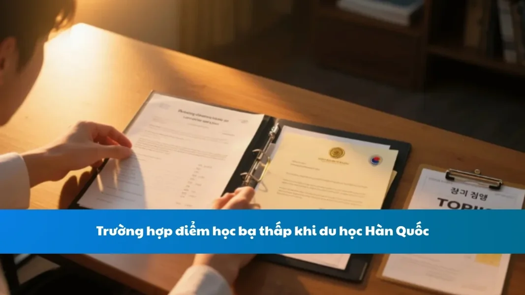 Trường hợp điểm học bạ thấp khi du học Hàn Quốc