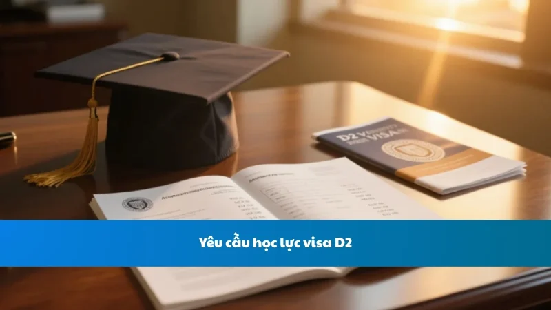 Yêu cầu học lực visa D2
