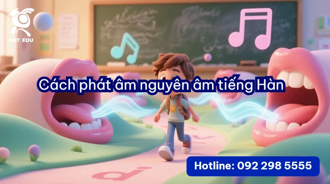 Cách phát âm nguyên âm tiếng Hàn
