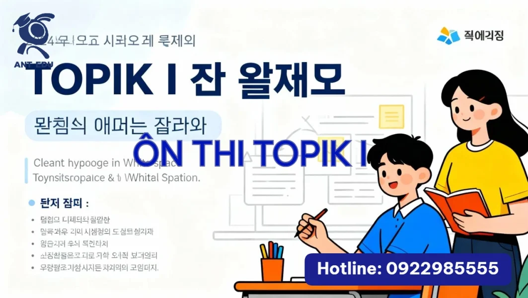 GIÁO TRÌNH KHÓA HỌC: ÔN THI TOPIK I - CHUẨN BỊ CHO KỲ THI ĐẦU TIÊN