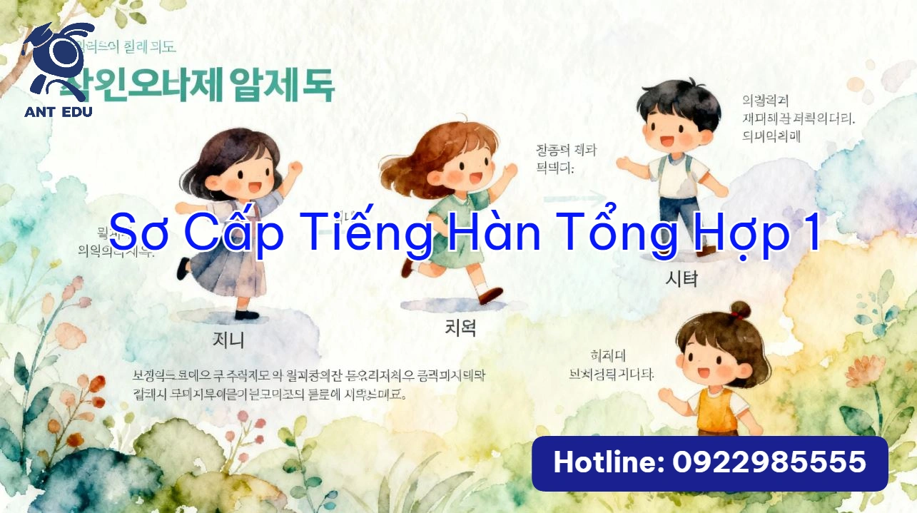 Sơ Cấp 1: Nền Tảng Cơ Bản Với Tiếng Hàn Tổng Hợp 1