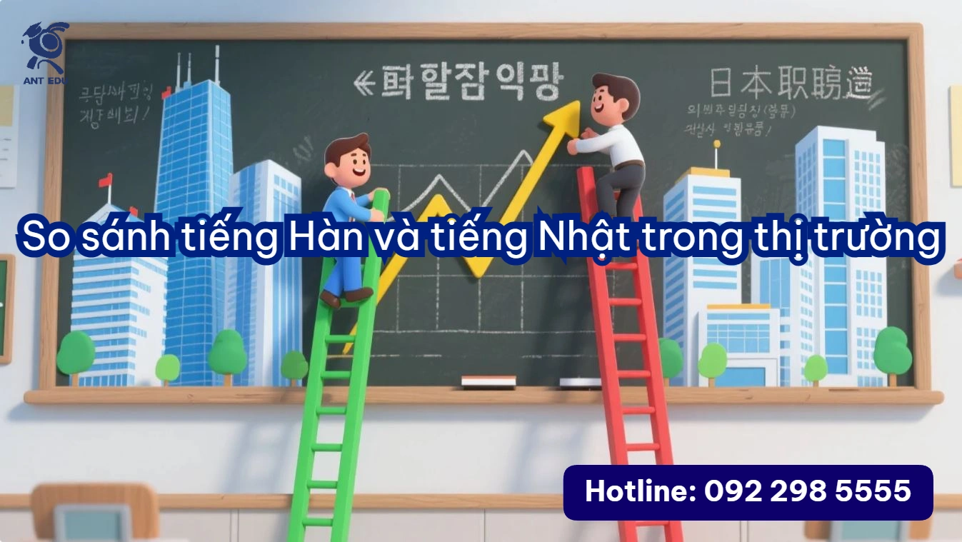 So sánh tiếng Hàn và tiếng Nhật trong thị trường lao động