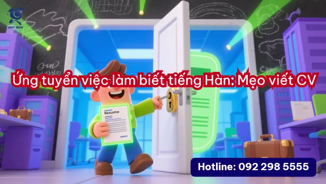 Ứng tuyển việc làm biết tiếng Hàn: Mẹo viết CV