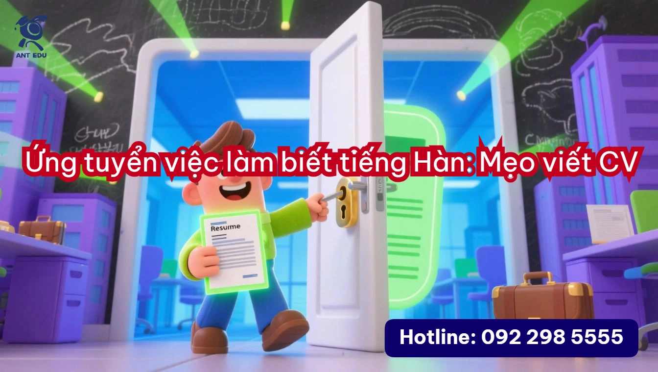 Ứng tuyển việc làm biết tiếng Hàn: Mẹo viết CV