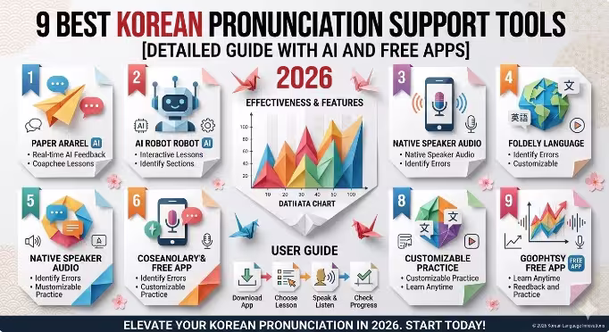 9 Công Cụ Hỗ Trợ Phát Âm Tiếng Hàn Tốt Nhất 2026 [Hướng Dẫn Chi Tiết Với AI Và App Miễn Phí]
