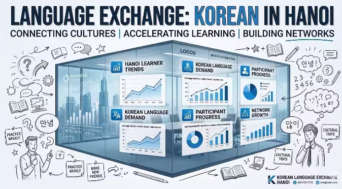 Language exchange tiếng Hàn Hà Nội