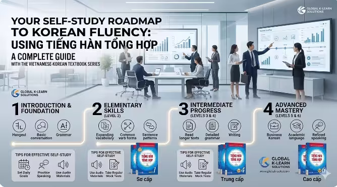 Lộ trình tự học tiếng Hàn với Tiếng Hàn Tổng Hợp