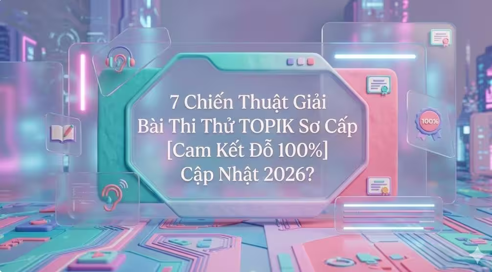 7 Chiến Thuật Giải Bài Thi Thử TOPIK Sơ Cấp [Cam Kết Đỗ 100%] Cập Nhật 2026?