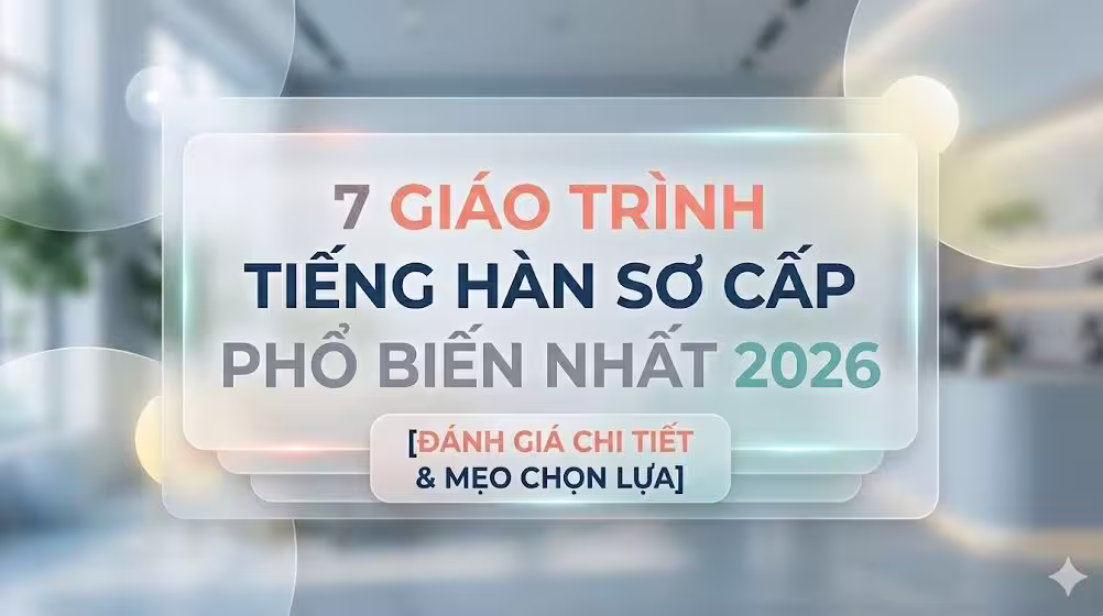 7 Giáo Trình Tiếng Hàn Sơ Cấp Phổ Biến Nhất 2026 [Đánh Giá Chi Tiết & Mẹo Chọn Lựa]
