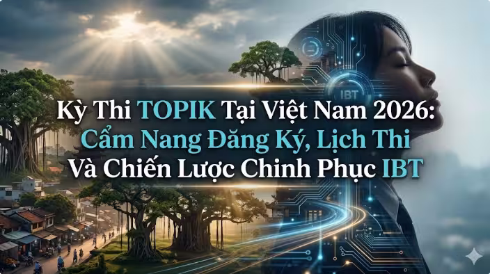 Kỳ Thi TOPIK Tại Việt Nam 2026: Cẩm Nang Đăng Ký, Lịch Thi Và Chiến Lược Chinh Phục IBT