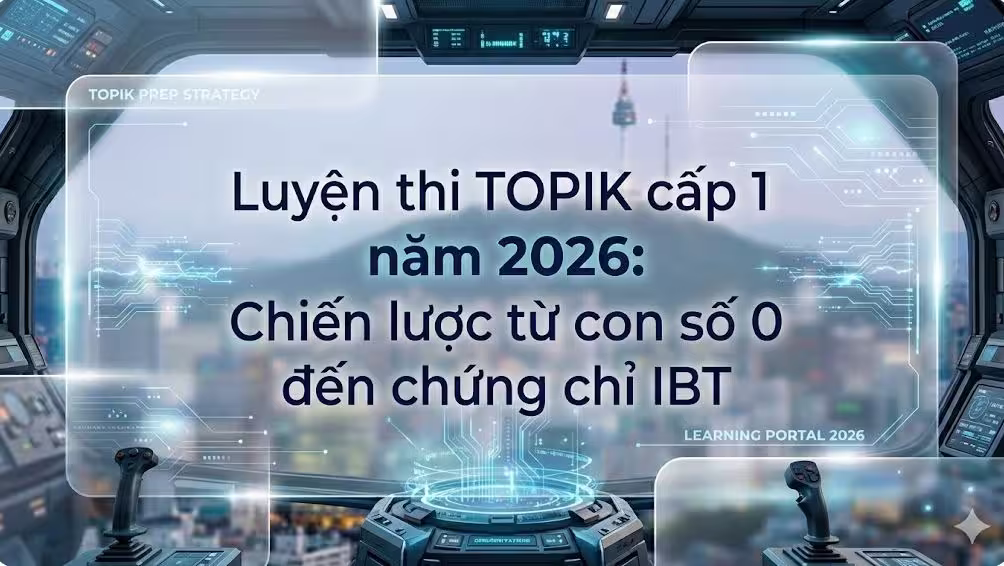 Luyện thi TOPIK cấp 1 năm 2026: Chiến lược từ con số 0 đến chứng chỉ IBT