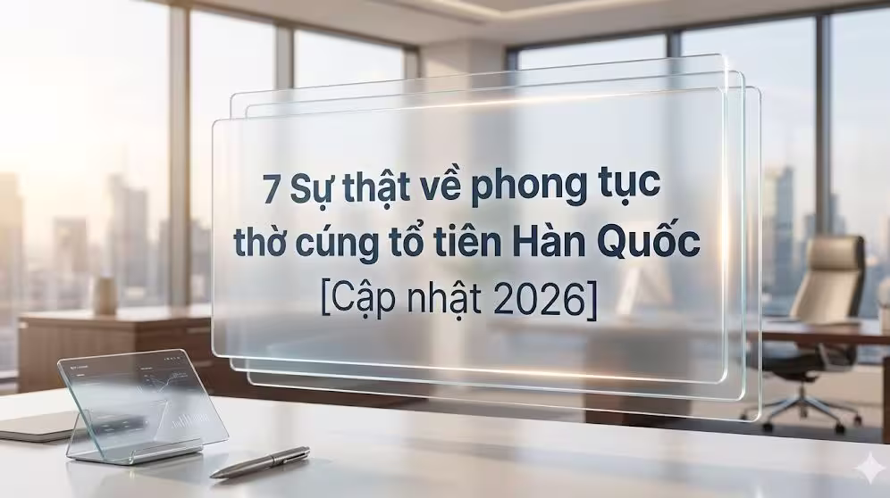 7 Sự thật về phong tục thờ cúng tổ tiên Hàn Quốc [Cập nhật 2026]