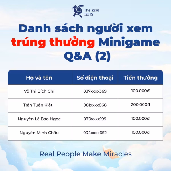 7 khoảnh khắc bùng nổ tại livestream của The Real IELTS [Ai đã trúng nửa chỉ vàng 2026]?