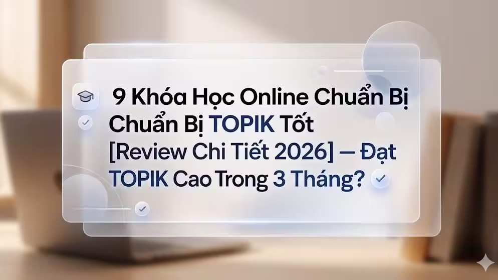 9 Khóa Học Online Chuẩn Bị TOPIK Tốt Nhất [Review Chi Tiết 2026] – Đạt TOPIK Cao Trong 3 Tháng?