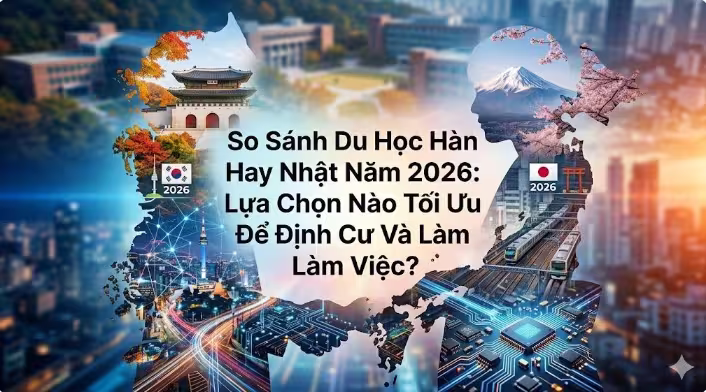 So Sánh Du Học Hàn Hay Nhật Năm 2026: Lựa Chọn Nào Tối Ưu Để Định Cư Và Làm Việc?