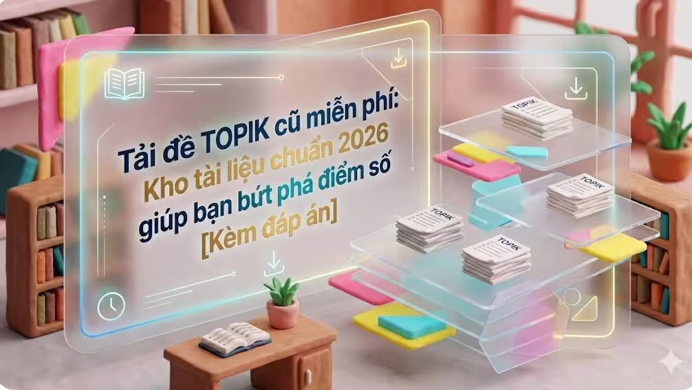 Tải đề TOPIK cũ miễn phí: Kho tài liệu chuẩn 2026 giúp bạn bứt phá điểm số [Kèm đáp án]
