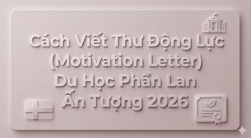 Cách Viết Thư Động Lực (Motivation Letter) Du Học Phần Lan Ấn Tượng 2026