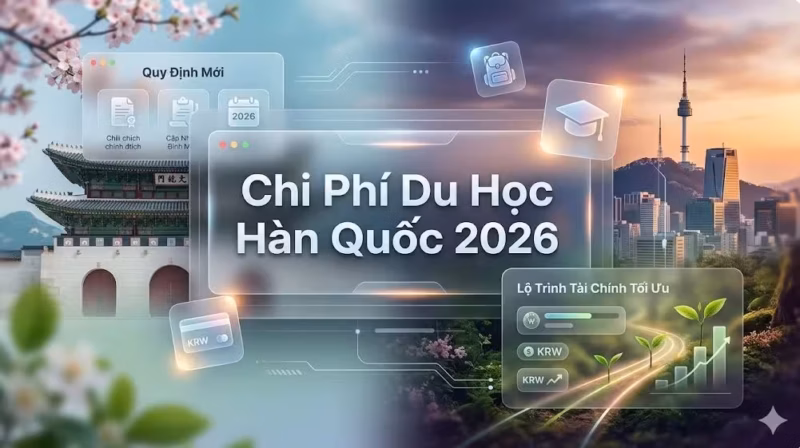 Chi Phí Du Học Hàn Quốc 2026: Cập Nhật Quy Định Mới Và Lộ Trình Tài Chính Tối Ưu