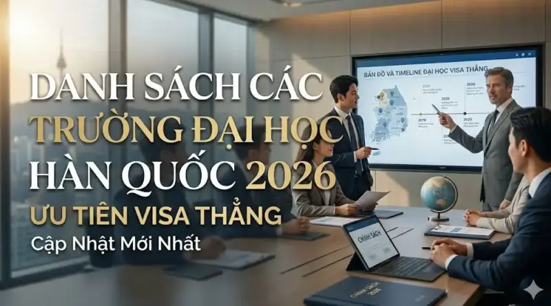 Danh Sách Các Trường Đại Học Hàn Quốc Ưu Tiên Visa Thẳng 2026: Cập Nhật Mới Nhất