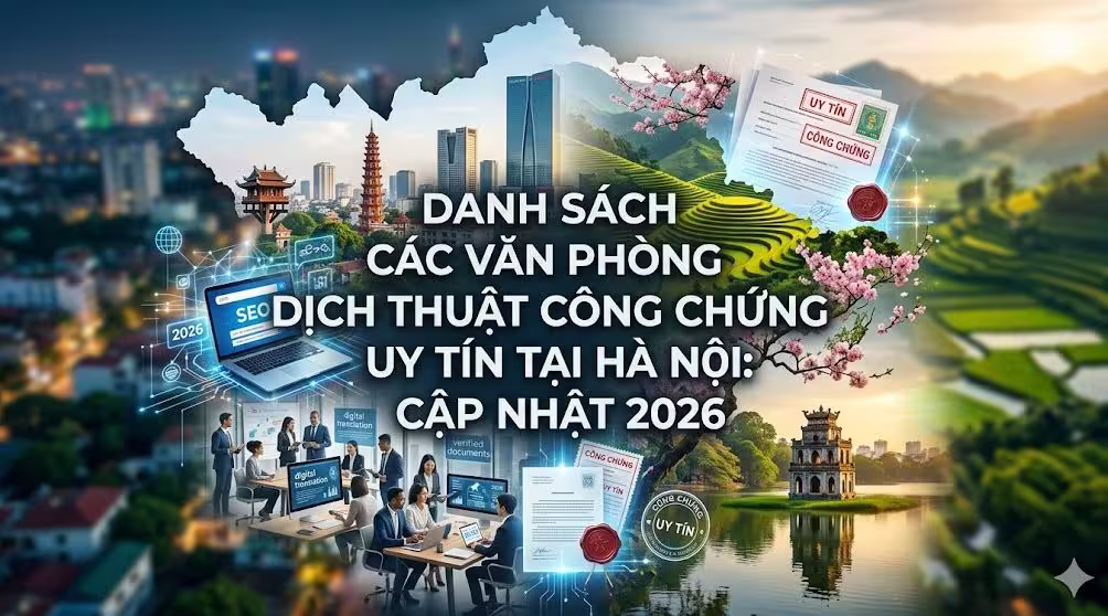 Danh Sách Các Văn Phòng Dịch Thuật Công Chứng Uy Tín Tại Hà Nội: Cập Nhật 2026