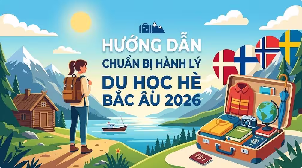 Hướng dẫn chuẩn bị hành lý du học hè Bắc Âu 2026: Đầy đủ và khoa học nhất