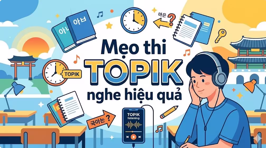Mẹo thi TOPIK nghe hiệu quả: Chiến thuật bứt phá điểm số trong kỷ nguyên TOPIK IBT 2026