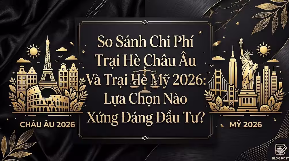 So Sánh Chi Phí Trại Hè Châu Âu Và Trại Hè Mỹ 2026: Lựa Chọn Nào Xứng Đáng Đầu Tư?