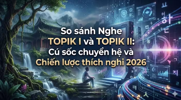 So sánh Nghe TOPIK I và TOPIK II: Cú sốc chuyển hệ và Chiến lược thích nghi 2026
